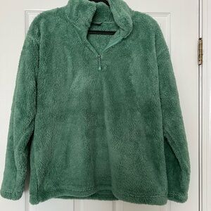 Eddie Bauer Soft Green Fleece Top